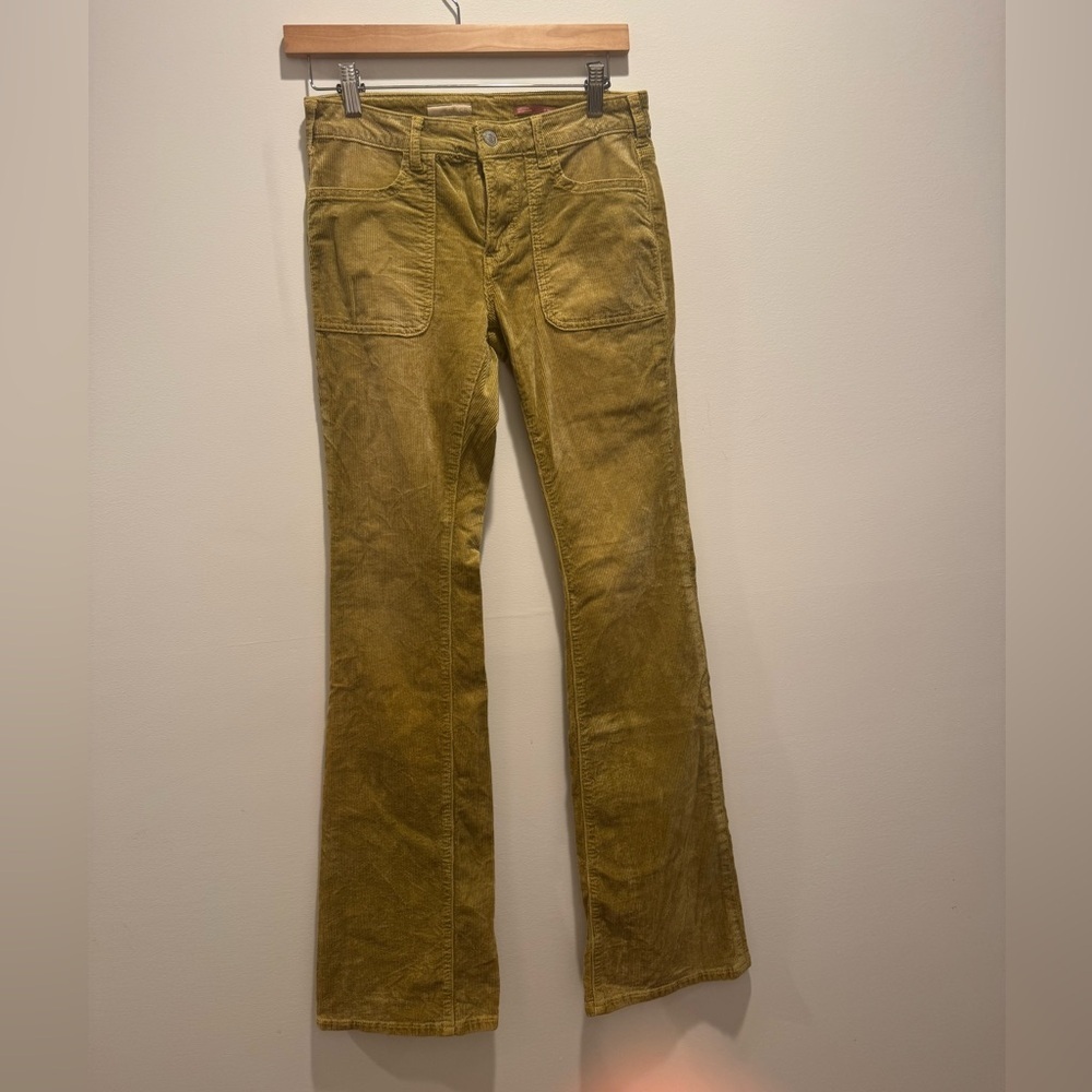 Pilcro by Anthropologie The Icon Low-Rise Corduroy Flare Jeans